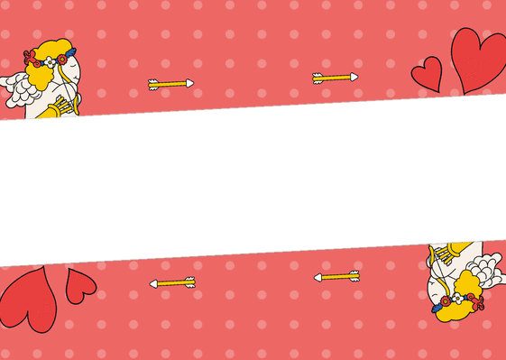 Carte Cupidon et sa flèche d`amour Carte Saint Valentin personnalisée