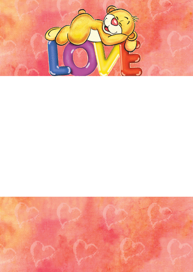 Carte Un amour de nounours Carte Saint Valentin personnalisée