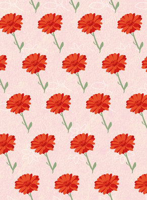 Carte Jolies fleurs rouges pour mamie Carte personnalisée fête des mamies