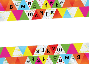 Carte Bonne fête mamie pleine de couleurs Carte personnalisée fête des mamies