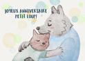 Joyeux anniversaire petit loup c&acirc;lin