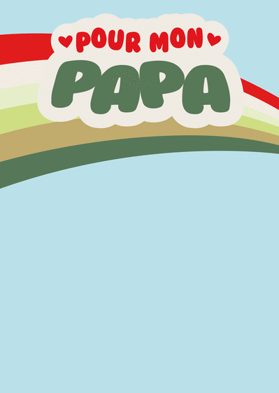 Carte Pour mon papa Carte de fête des pères