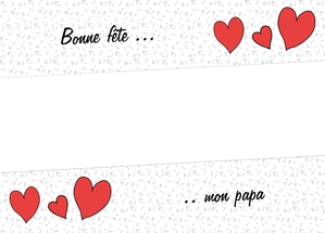 Carte Simplement bonne fête mon papa Carte de fête des pères