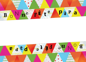 Carte Bonne fête papa pleines de couleurs Carte de fête des pères