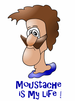 Carte Moustache is my life Carte humour