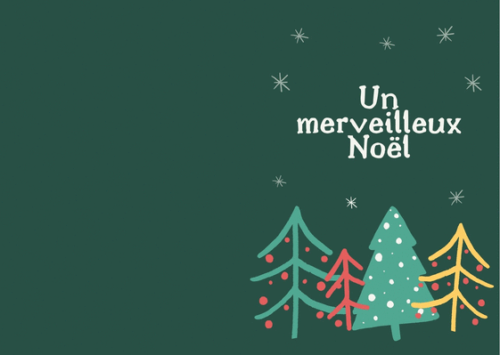Carte Un merveilleux Noël Carte noël personnalisée
