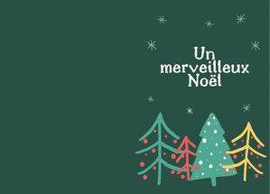 Carte Un merveilleux Noël Carte noël personnalisée