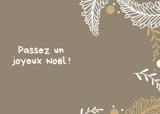 Carte Passez un joyeux Noël Carte noël personnalisée