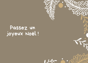 Carte Passez un joyeux Noël Carte noël personnalisée