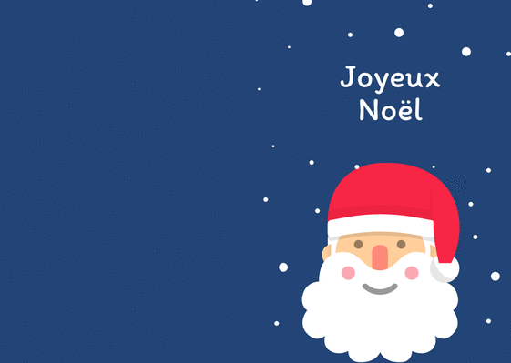 Carte Joyeux Noël du papa Noël Carte de Noël enfant