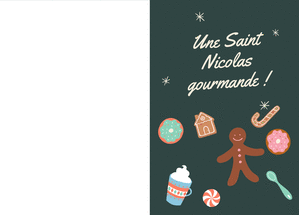 Carte Une gourmande Saint Nicolas Carte saint nicolas