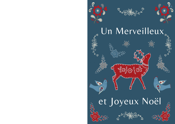 Carte Un merveilleux et joyeux Noël Carte noël personnalisée