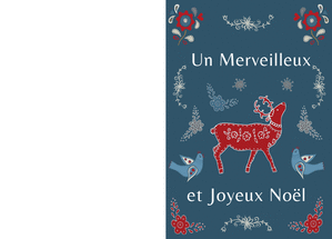 Carte Un merveilleux et joyeux Noël Carte noël personnalisée
