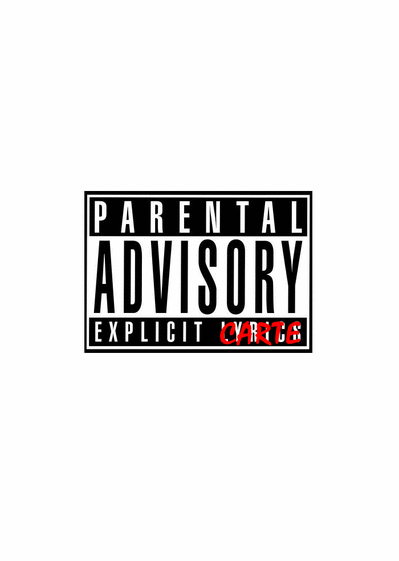 Carte Parental advisory explicit  Carte humour