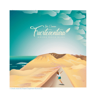 Carte Fuerteventura - Iles Canaries Carte postale Espagne