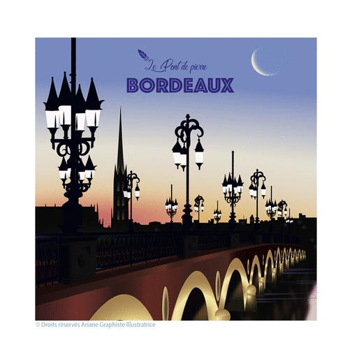 Carte Bordeaux - Pont de Pierre Carte postale France