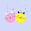 Deux petit chats amoureux