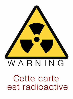 Carte  radioactive Carte humour