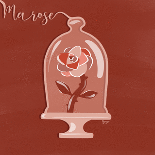 Carte Ma rose d`amour Carte St Valentin originale