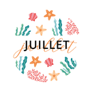 Happy Juillet design marin blanc