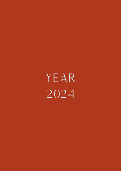 Carte Year 2024 Carte de voeux tendance 2024
