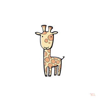 Carte Jolie girafe Carte d'animaux
