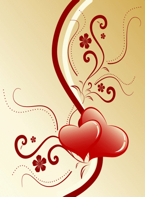 Carte Coeurs amoureux Carte saint valentin