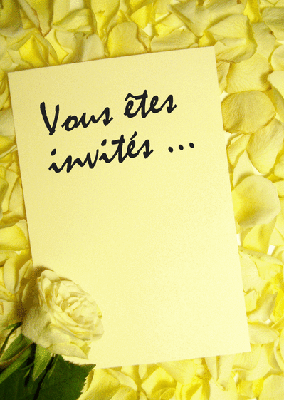 Carte Lettre invitation mariage Invitation de mariage
