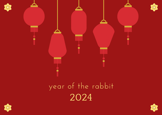 Carte Lampions pour le nouvel an chinois Carte nouvel an chinois 2022