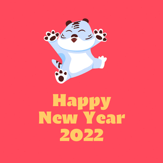 Carte Bonne année du tigre rigolote Carte nouvel an chinois 2022