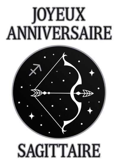 Carte Joyeux Anniversaire Sagittaire Carte anniversaire horoscope
