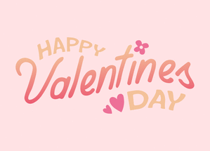 Carte Happy Valentine`s day en dégradé Carte je t'aime en plusieurs langues