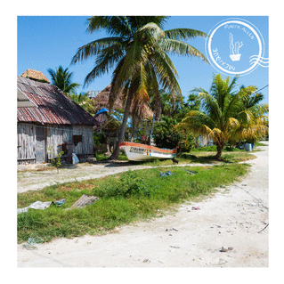 Carte Village de pêcheur dans le Yucatan au Mexique Carte postale de voyage