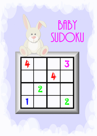 Carte Baby sudoku lapin Carte sudoku