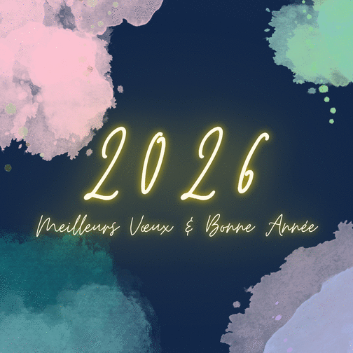 Carte 2026 : Illuminez vos vœux avec éclat Carte de voeux entreprise originale 2026