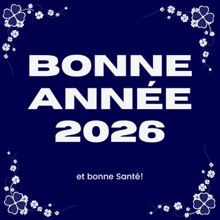 Carte bonne année 2026 pleine de fleurs blanches Carte de voeux professionnelle 2026