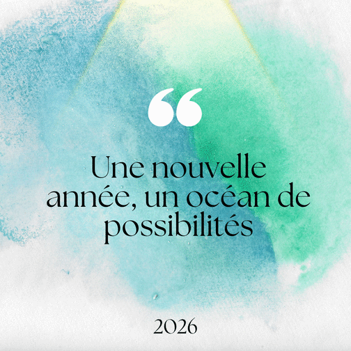 Carte Possibilités infinies pour 2026 dynamique Carte de voeux professionnelle 2026