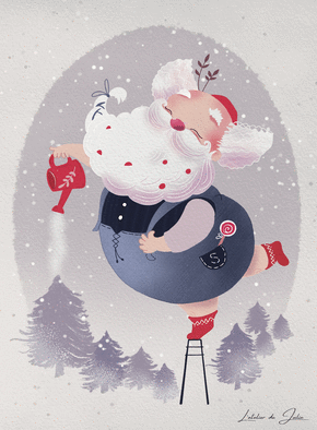 Papa No&euml;l acrobate