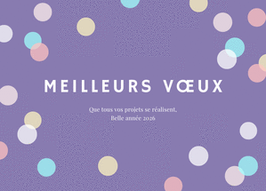 Carte Meilleurs vœux colorés pour une année 2026 Carte de voeux entreprise originale 2026