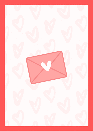 Carte Lettre d`amour Carte saint valentin