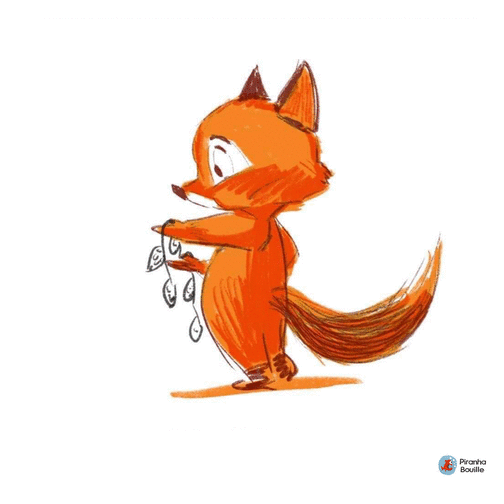 Carte Petit renard à l`aquarelle Carte d'animaux