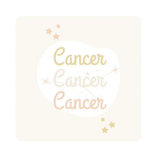 Carte Cancer couleurs pastel Carte anniversaire horoscope