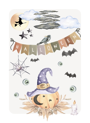 Carte Citrouille pour Halloween Carte halloween