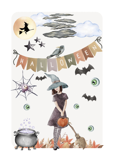 Carte Quelle est donc cette sorcière d`Halloween Carte halloween