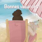 Bonnes vacances au bord de l'eau estivale