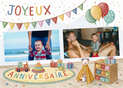 Anniversaire joyeux avec les ballons colorés (personnalisation 1)