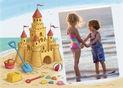 Château de sable et souvenirs d'été (personnalisation 2)