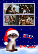 Le tout petit chat Merry Christmas (personnalisation 2)