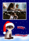 Le tout petit chat Merry Christmas (personnalisation 4)
