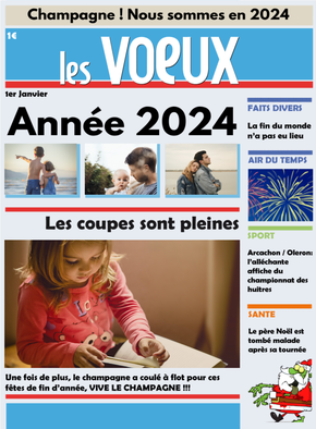 Carte Le magazine personnalisable des voeux Carte de voeux personnalisable 2024